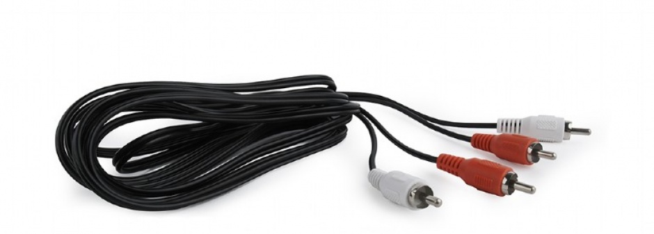 Imagine Cablu audio 2 x RCA la 2 x RCA T-T 7.5m, Gembird CCA-2R2R-7.5M